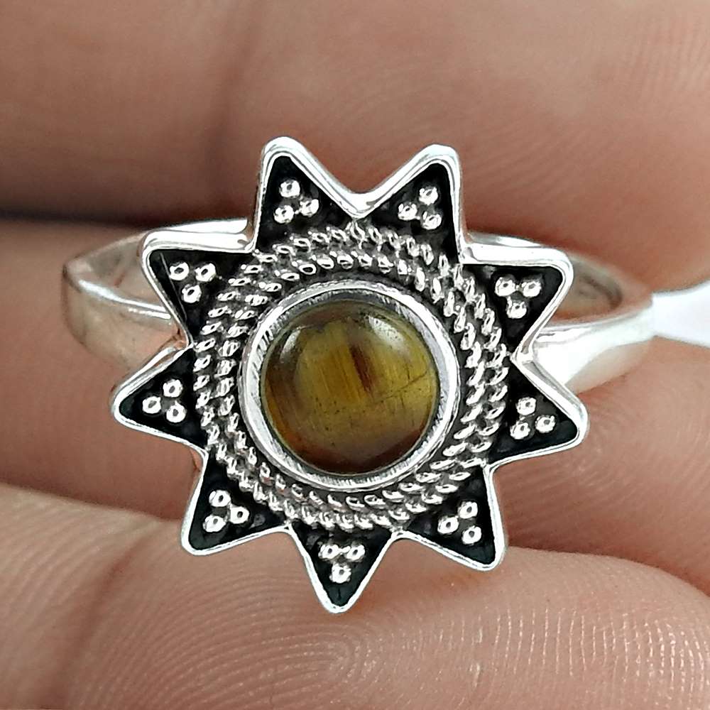 Rare 925 Sterling Silver Turquoise Gemstone Ring Ethnic Jewelry Wholesale