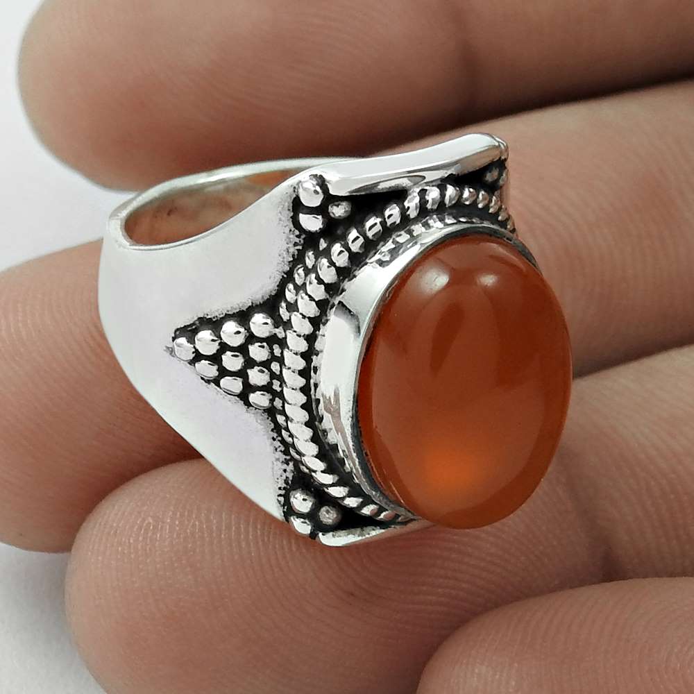 Lovely 925 Sterling Silver Turquoise Gemstone Ring Vintage Jewelry