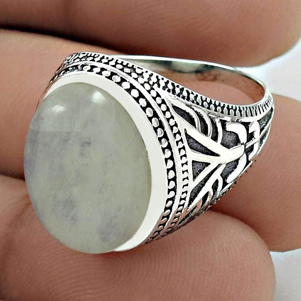 Engaging 925 Sterling Silver Labradorite Gemstone Ring Size 7 Handmade Jewelry G59