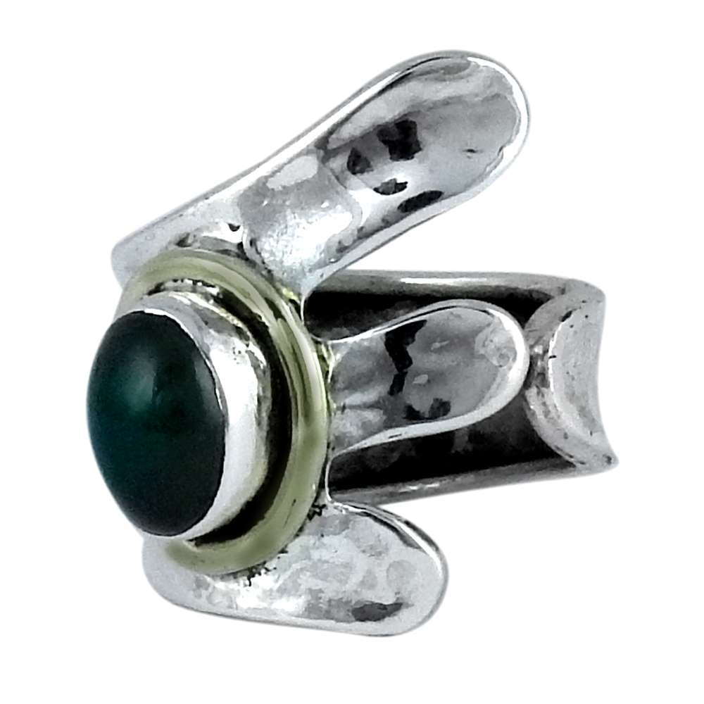 Natural Onyx Gemstone Ring Size 6 925 Sterling Silver Christmas Gift Jewelry Q1