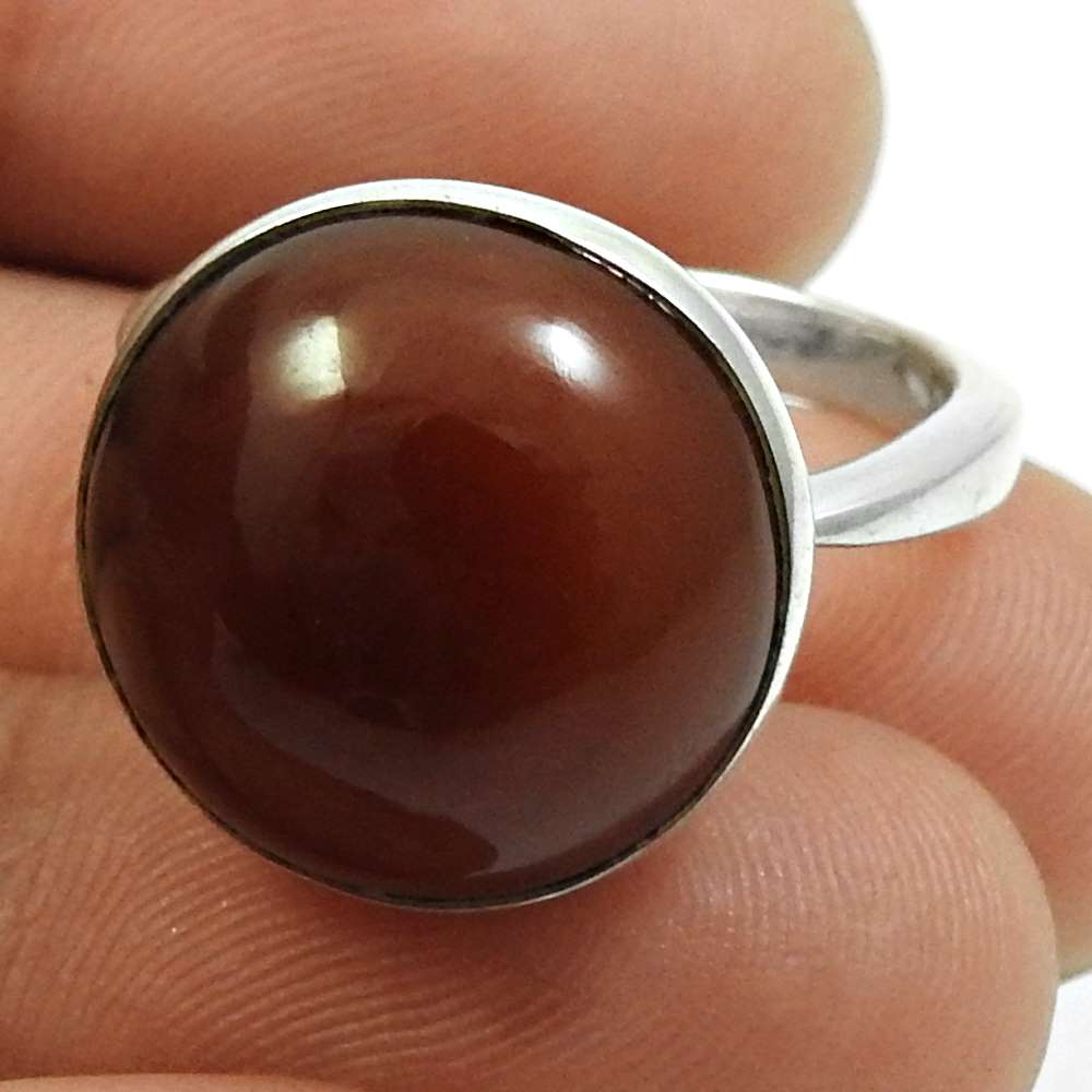Malachite Gemstone Ring 925 Sterling Silver Ethnic Jewelry K23