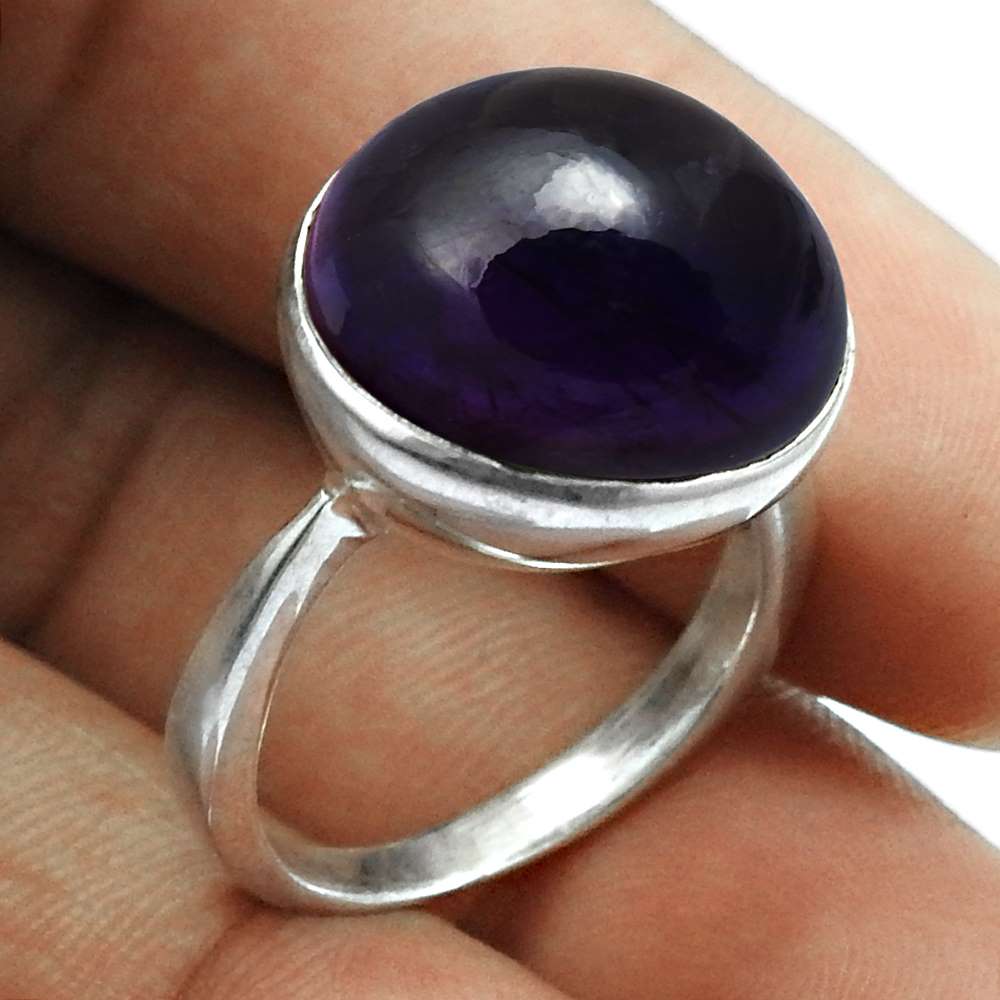 Malachite Gemstone Ring 925 Sterling Silver Ethnic Jewelry K23