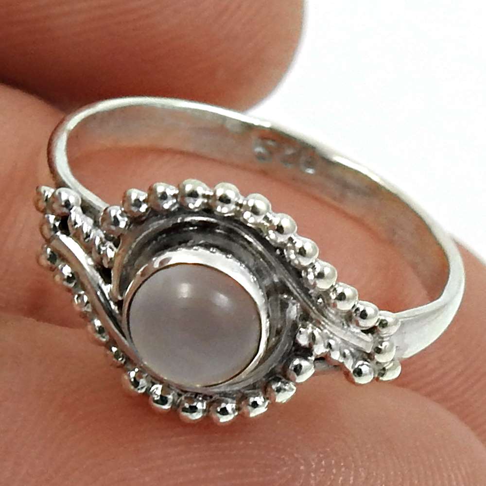Garnet Gemstone Ring 925 Sterling Silver Vintage Jewelry U31