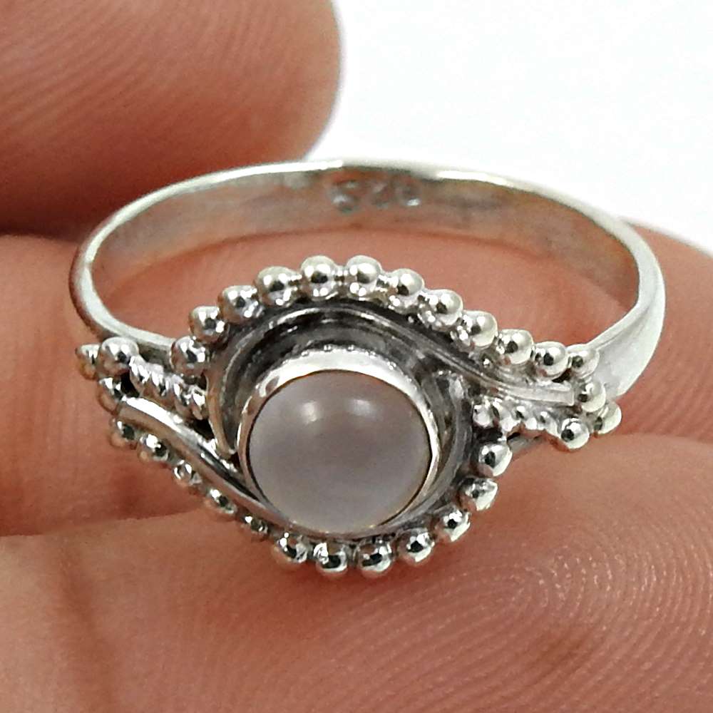 Garnet Gemstone Ring 925 Sterling Silver Vintage Jewelry U31