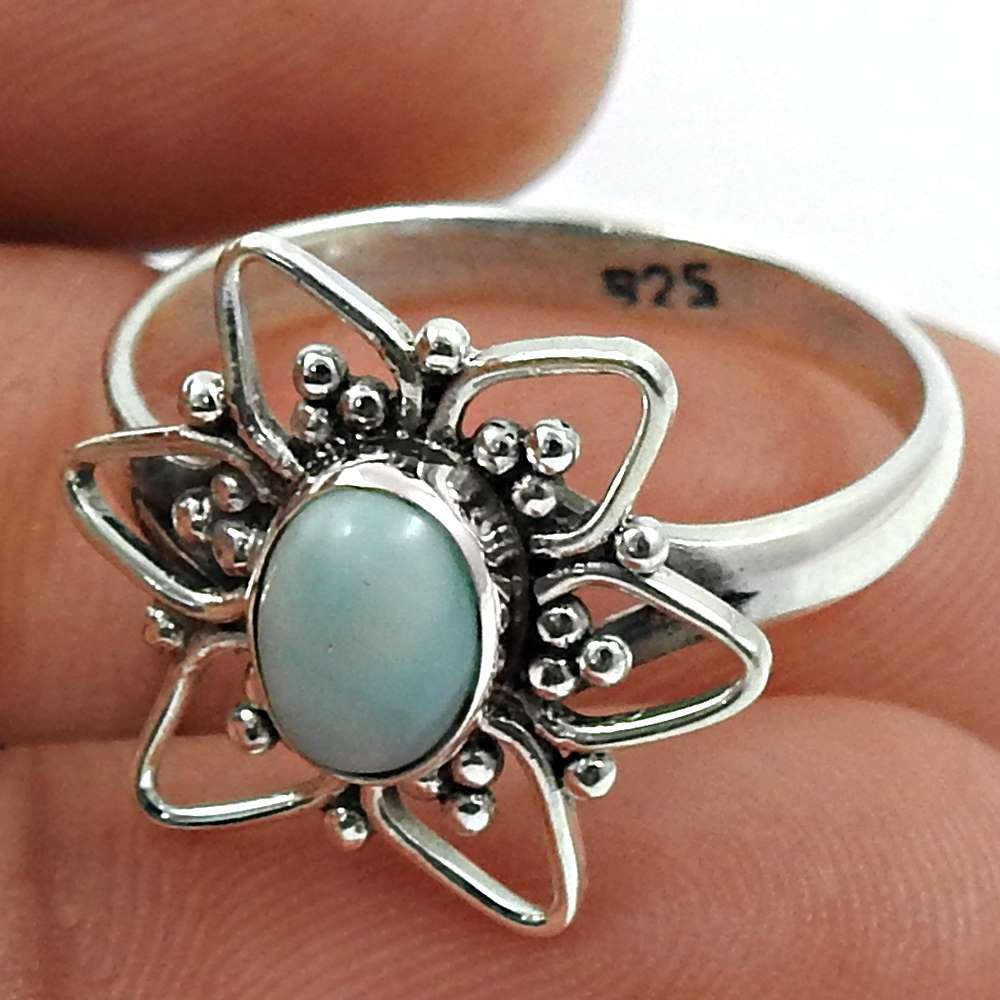 Labradorite Gemstone Ring 925 Sterling Silver Handmade Jewelry Y33