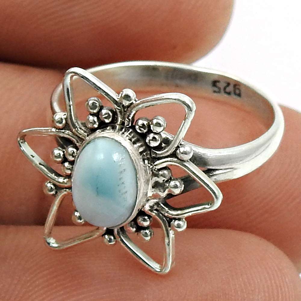 Labradorite Gemstone Ring 925 Sterling Silver Handmade Jewelry Y33