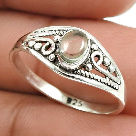 Tourmaline Gemstone Ring 925 Sterling Silver Tribal Jewelry F41