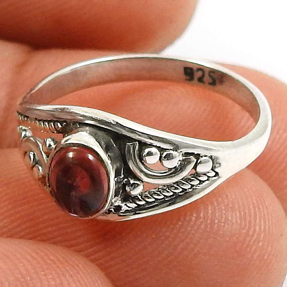 Tourmaline Gemstone Ring 925 Sterling Silver Handmade Indian Jewelry X57