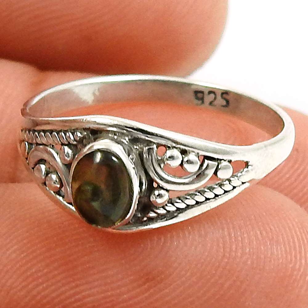 Tourmaline Gemstone Ring 925 Sterling Silver Handmade Indian Jewelry X57