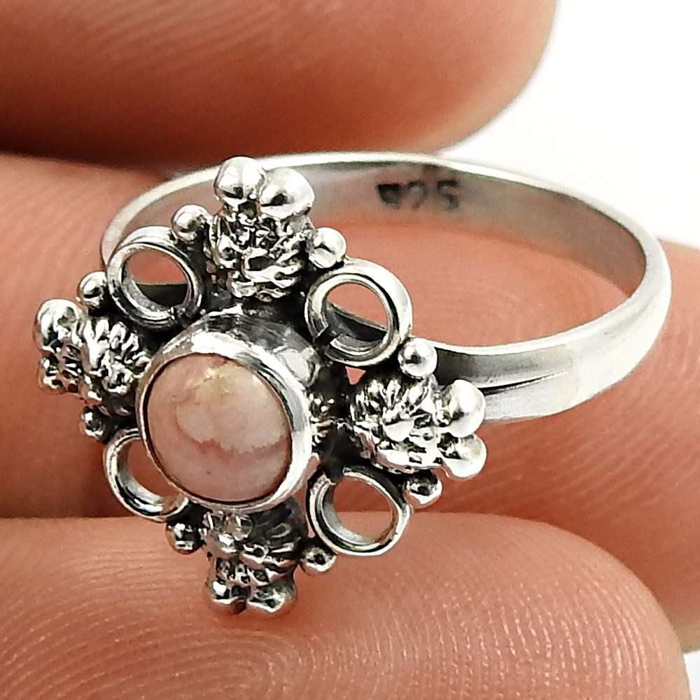 Amethyst Gemstone Ring 925 Sterling Silver Handmade Indian Jewelry L64