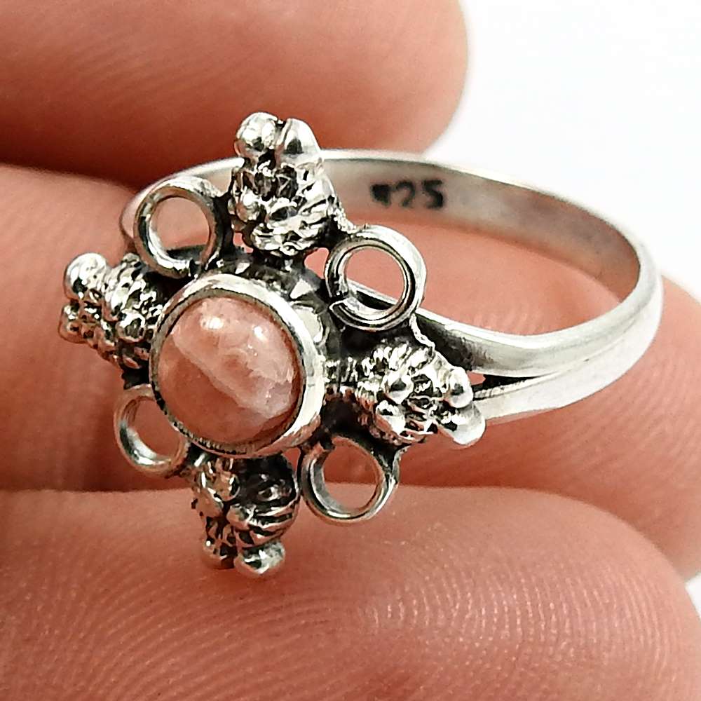 Amethyst Gemstone Ring 925 Sterling Silver Handmade Indian Jewelry L64