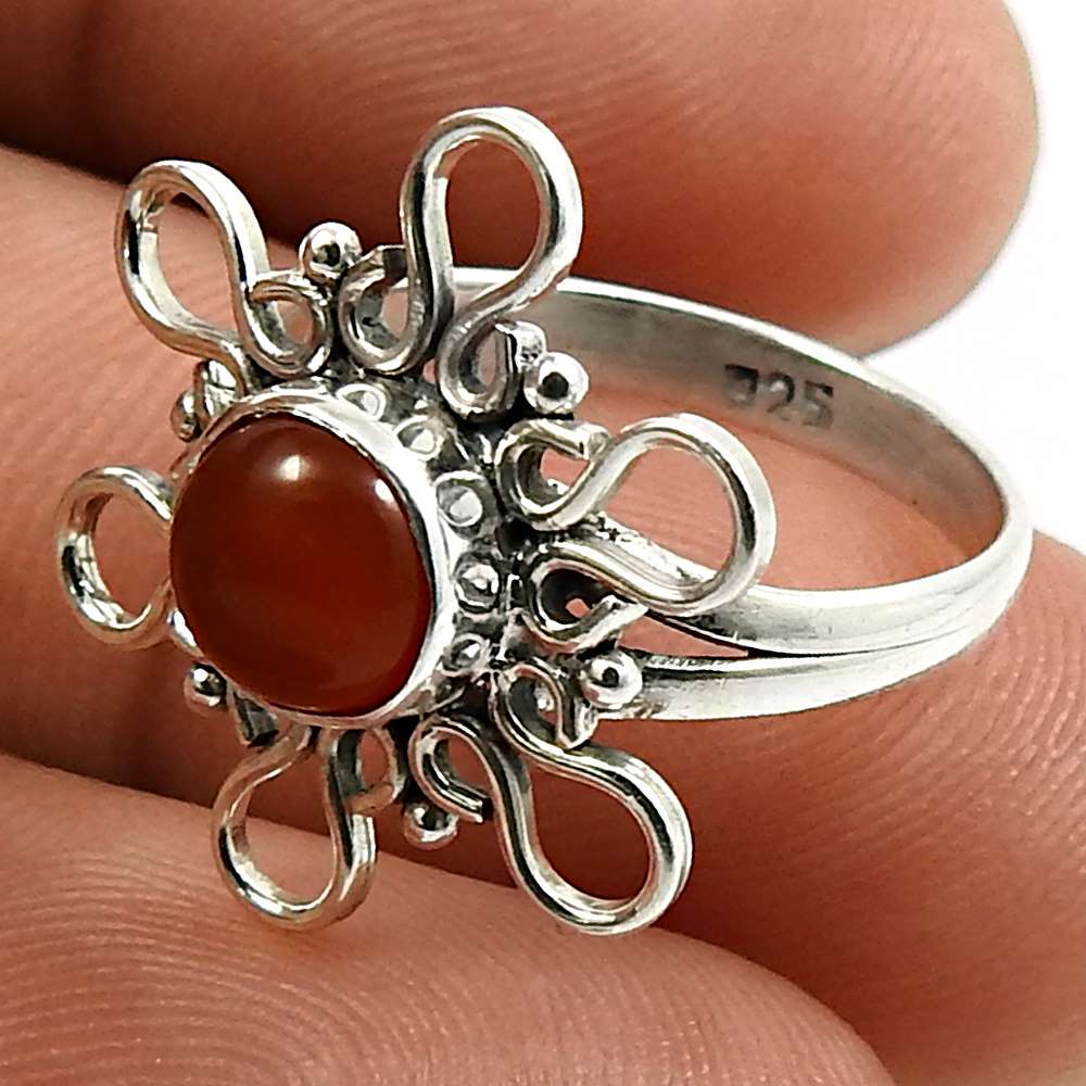 Amethyst Gemstone Ring 925 Sterling Silver Handmade Indian Jewelry H68