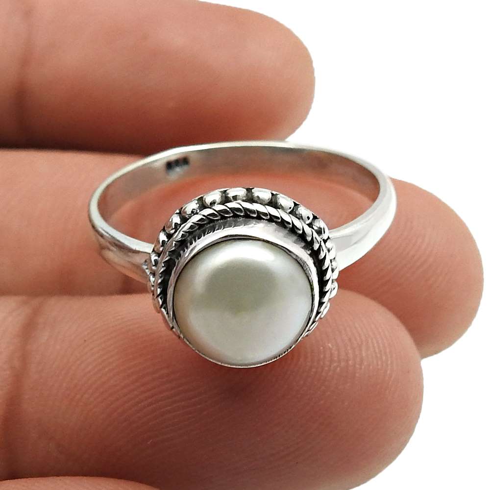 Blue Labradorite Gemstone Ring For Women Size 8 925 Sterling Silver Jewelry K10