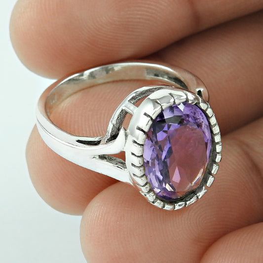 So In Love 925 Silver Amethyst Ring