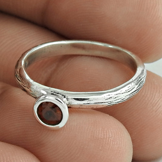 New Style Of Garnet 925 Sterling Silver Ring