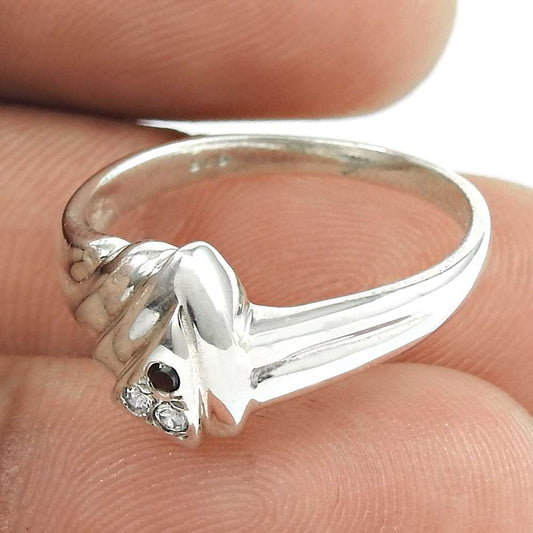 Exhilarant Multi CZ Gemstone 925 Sterling Silver Ring Wholesale