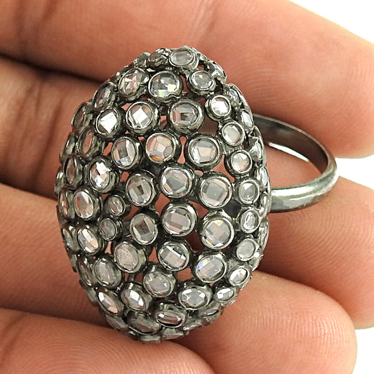 Big Falling In Love 925 Sterling Silver White CZ Ring Großhändler