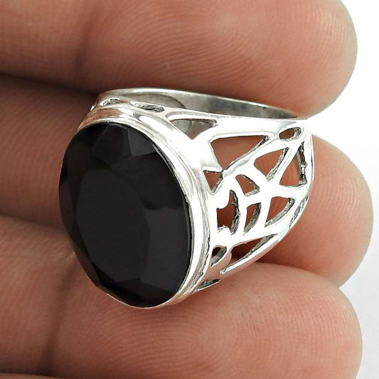 Gorgeous 925 Silver Black Onyx Ring Wholesale