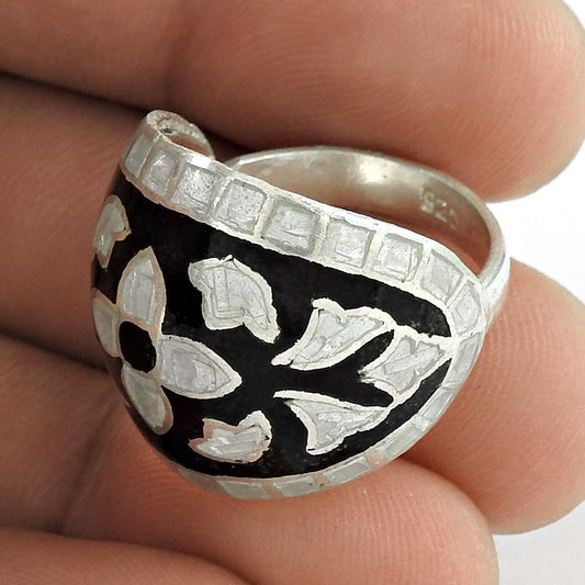 Paradise Lantern 925 Sterling Silver Enamel Ring