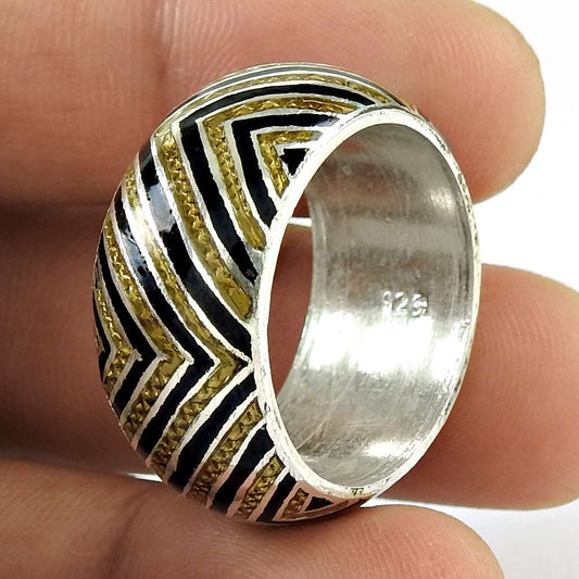 Exporter 925 Sterling Silver Enamel Ring Grossiste