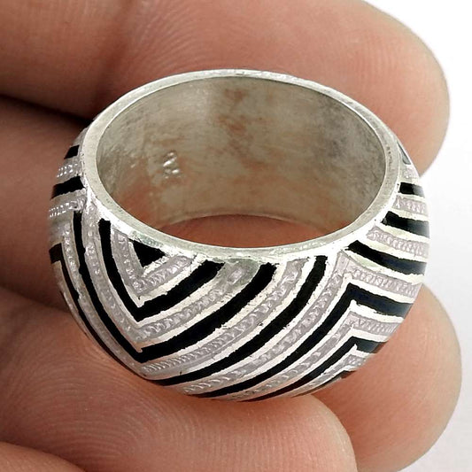Top Quality 925 Sterling Silver Enamel Ring