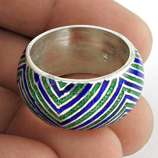 Secret Creation 925 Sterling Silver Enamel Ring Fabricant