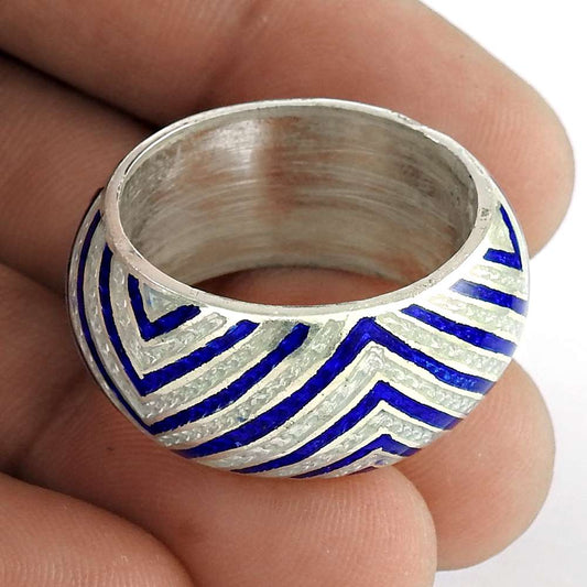 Wholesaler 925 Sterling Silver Enamel Ring Exporter India