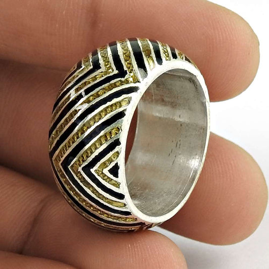 Amusable 925 Sterling Silver Enamel Ring