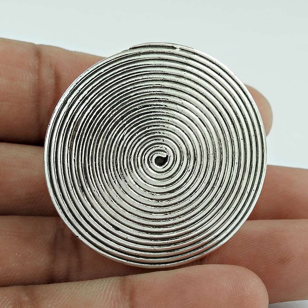 Handmade Indian Jewelry 925 Solid Sterling Silver Ring Size 9 N74