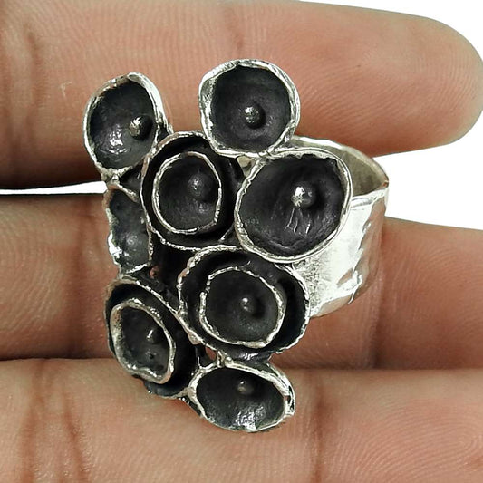 Oxidised Sterling Silver Handmade Ring Jewellery