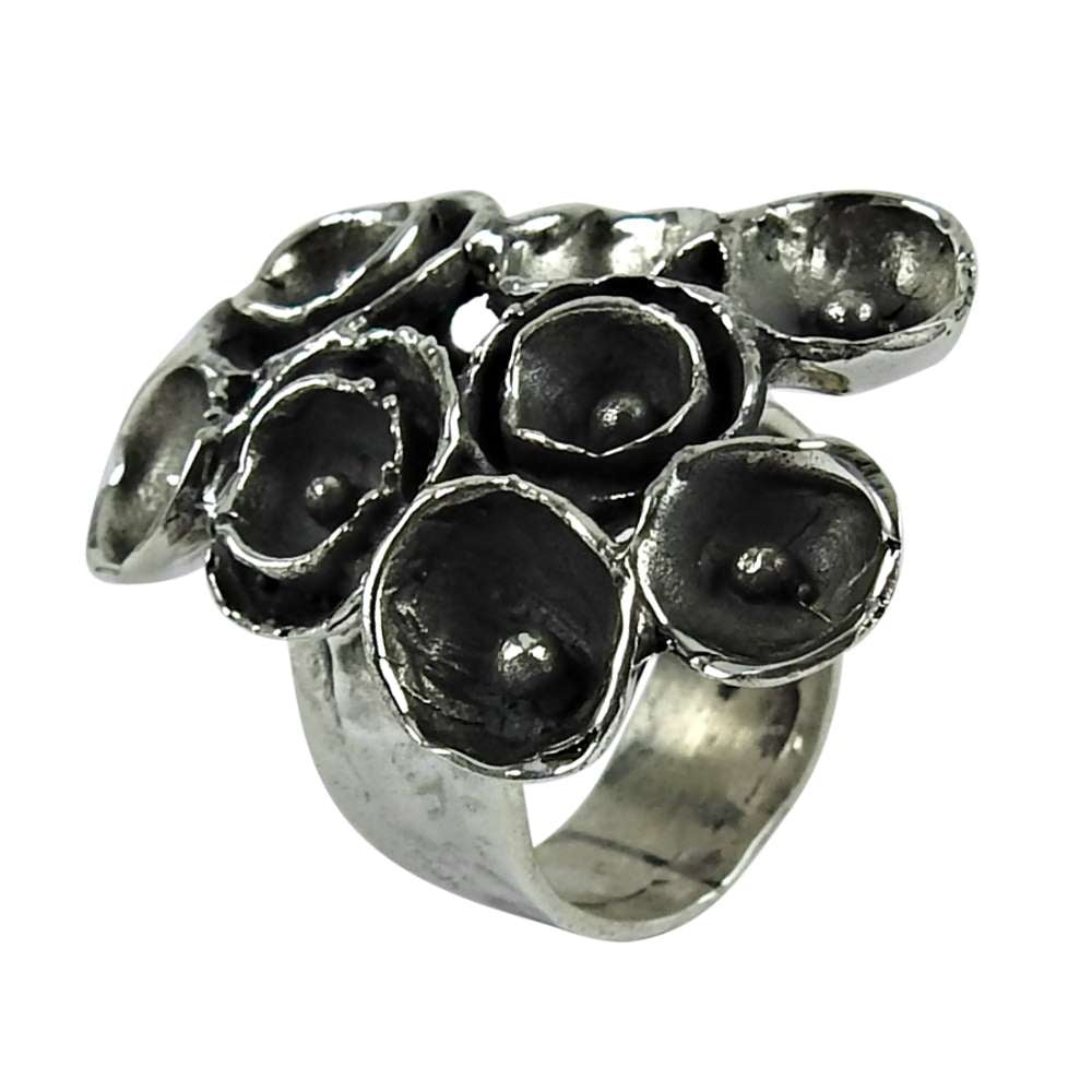 Oxidised Sterling Silver Handmade Ring Jewellery
