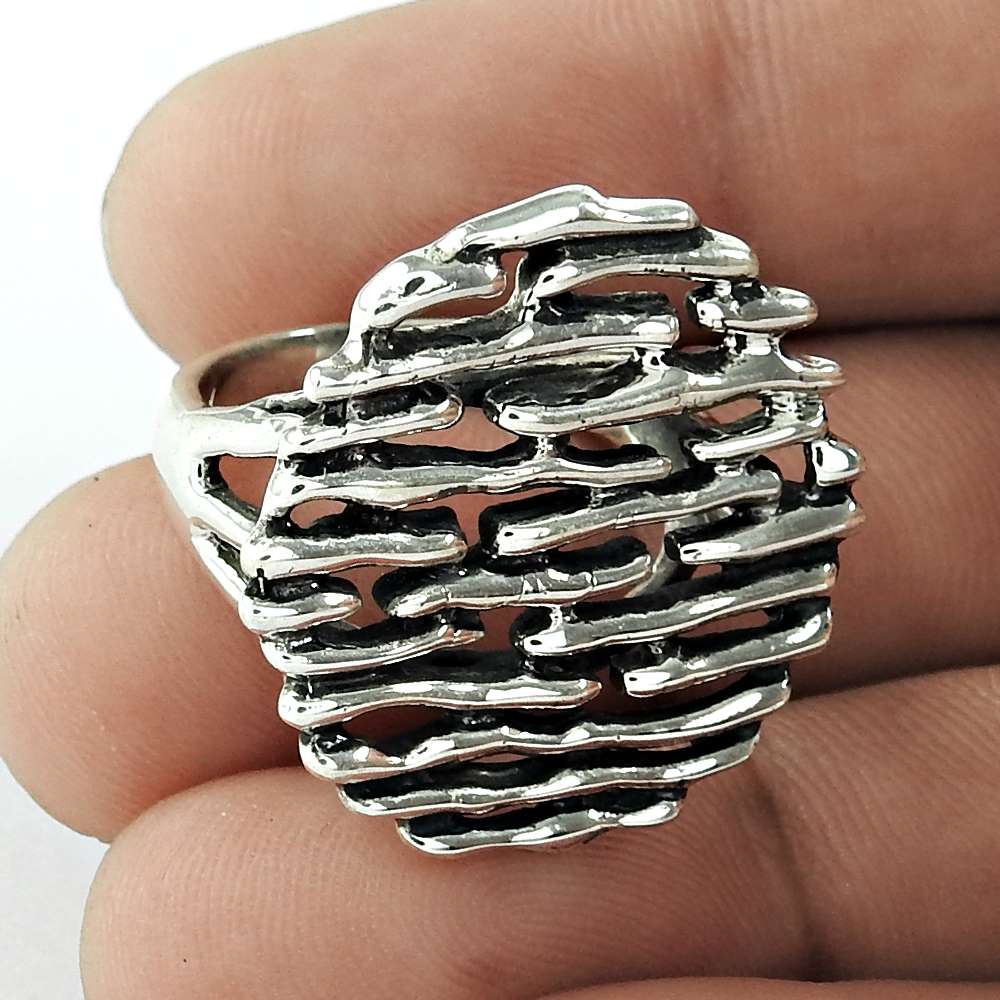 Good-Looking 925 Sterling Silver Filigree Ring