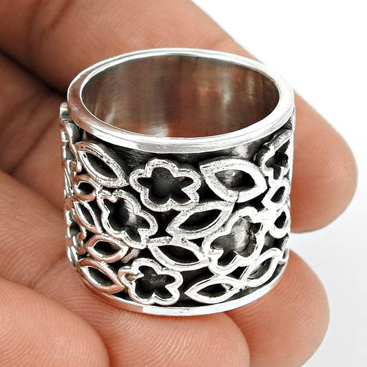 New Faceted Handmade 925 Sterling Silver Ring