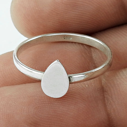 Classy Design 925 Sterling Silver Drop Ring Jewellery