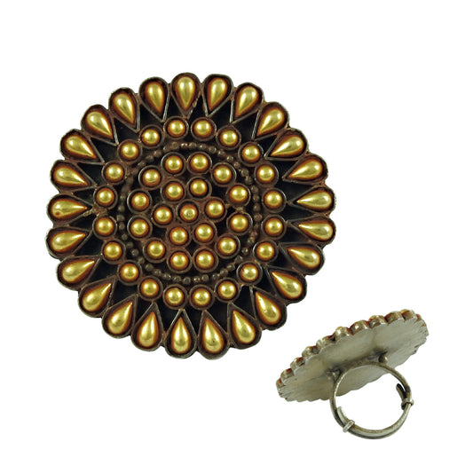 Gold Plated 925 Sterling Silver Fashion Ring