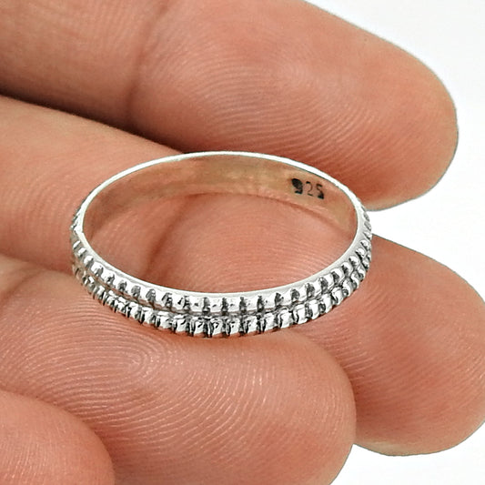 Solid 925 Sterling Silver Ring Size 4 to 9 Traditional Jewelry BE29