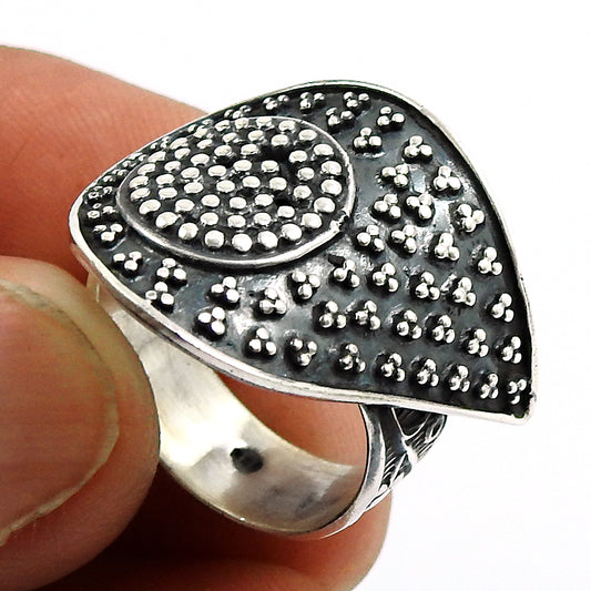 Solid 925 Sterling Silver Ring Stylish Jewelry I77