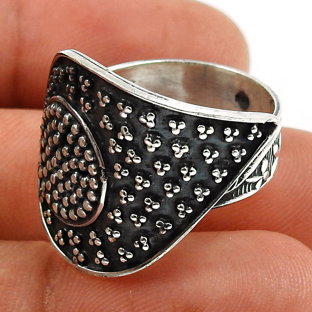 Solid 925 Sterling Silver Ring Stylish Jewelry I77