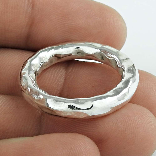 Band Ring Size 5.5 925 Solid Sterling Silver Handmade Indian Jewelry W62