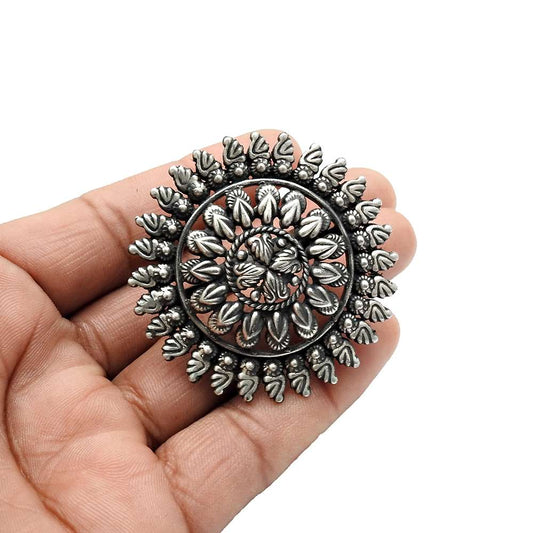 HANDMADE 925 Solid Sterling Silver Jewelry Artisan Ring Size 8 E28